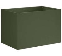 vidaXL Jardinière pour plantes, vert olive, 60 x 40 x 40 cm, acier laminé à froid