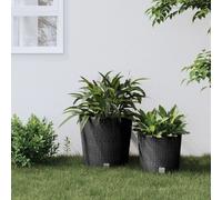 vidaXL Jardinière rotin PP 35/37,5 L anthracite