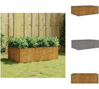 vidaXL Jardinière surélevée 120x80x40 cm en acier Corten - Pots et jardinières