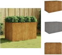 vidaXL Jardinière surélevée 120x80x80 cm en acier Corten - Pots et jardinières