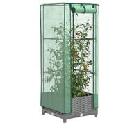 VidaXL Jardinière surélevée aspect rotin