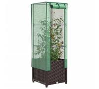 vidaXL Jardinière surélevée avec housse 40x40x139 cm