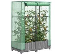 vidaXL Jardinière surélevée avec housse 80x40x123 cm