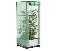 vidaXL Jardinière surélevée - Blanc