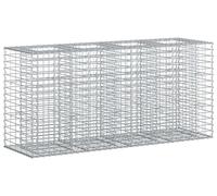 vidaXL Jardinière surélevée en gabions, 170 x 50 x 80 cm, acier galvanisé, argenté