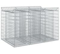 vidaXL Jardinière surélevée en gabions, 2 pièces, 150 x 100 x 100 cm, acier galvanisé