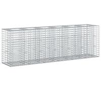 vidaXL Jardinière surélevée en gabions, 2 pièces, 250 x 50 x 80 cm, acier galvanisé
