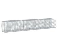 vidaXL Jardinière surélevée en gabions, 2 pièces, 340 x 60 x 55 cm, acier galvanisé