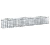 vidaXL Jardinière surélevée en gabions, 2 pièces, 400 x 50 x 60 cm, acier galvanisé