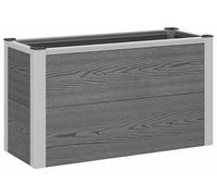 vidaXL Jardinière surélevée grise, 75 x 30 x 42 cm, en WPC et aluminium