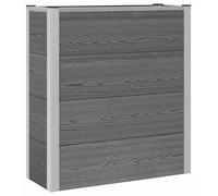 vidaXL Jardinière surélevée grise, 75 x 30 x 82 cm, en WPC et aluminium