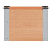 Vidaxl Jardinière Surélevée Marron 50 X 30 X 36 Cm Alu.