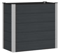 vidaXL Jardinière surélevée noire, 100 x 50 x 91 cm, en WPC et aluminium