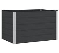 vidaXL Jardinière surélevée noire, 150 x 100 x 91 cm, en WPC et aluminium