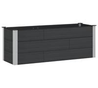 Jardinière surélevée vidaXL noire 150 x 50 x 54 cm