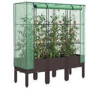 VIDAXL Jardinière surélevée - Rotin