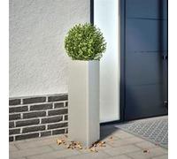 vidaXL Bac à plantes triangulaire 30x26x75 cm Acier inoxydable