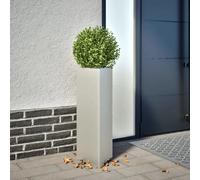 vidaXL Bac à plantes Triangulaire 30x26x75 cm Acier inoxydable