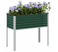 vidaXL Jardinière vert 100x45x90 cm acier, jardinière d'extérieur, bac à fleurs, bac à tomates, jardinière de terrasse 4008969