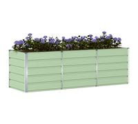 vidaXL Bac à plantes vert 240 x 80 x 75 cm acier