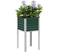 Vidaxl Jardinière Vert 45x45x88 Cm Acier Vert