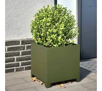 vidaXL Jardinière - Vert olive acier