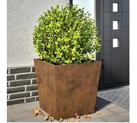 vidaXL Jardinières 2 pcs 50x50x50 cm acier corten, jardinière d'extérieur, boîte à fleurs, boîte de jardin, jardinière de 851079