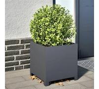 vidaXL Bac à plantes 2 pcs. Anthracite 40x40x40 Acier