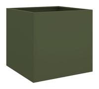 vidaXL Bac à plantes 2 pcs. Vert olive 42x40x39 cm Acier