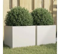 VidaXL Jardinières 2 pcs Blanc 32x30x29 cm