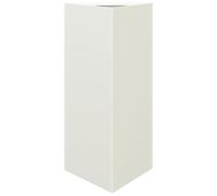 Bac à plantes 2 pcs. Blanc Triangulaire 40x34,5x70 cm Acier