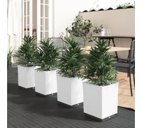vidaXL Jardinières 4 pcs 30x30x37 cm Polypropylène
