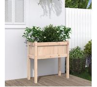 vidaXL Bac à plantes avec pieds 70x31x70 cm pin massif