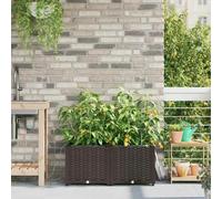 vidaXL Jardinières avec système d'irrigation 2 pièces Marron
