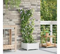 vidaXL Jardinières avec Système d'Irrigation - Blanc
