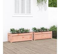 vidaXL Jardinières en bois douglas - Marron