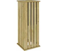 vidaXL Jardinières Marron 33 x 33 x 85 cm Bois de pin imprégné