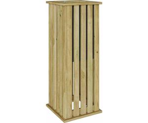 vidaXL Jardinières Marron 33 x 33 x 85 cm Bois de pin imprégné