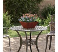 vidaXL Pot de jardin 5 pcs Rouillé 35 x 35 x 15 cm Acier résistant aux intempéries