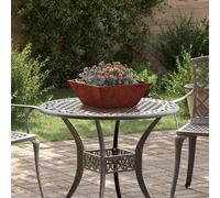 vidaXL Pot de jardin 5 pcs Rouillé 40 x 40 x 15 cm Acier résistant aux intempéries