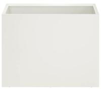 vidaXL Jardinières pour plantes, lot de 2, blanches, 40 x 30 x 30 cm