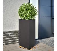 vidaXL Jardinières triangulaires 50x43x75 cm - Noir