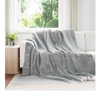 vidaXL Jeté Gris 220 x 240 cm Toison 42016987