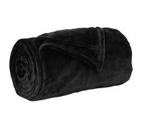vidaXL Jeté Noir 130 x 150 cm Toison