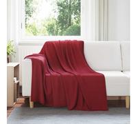 Vidaxl Jeté Rouge Bordeaux 200 X 150 Cm Toison