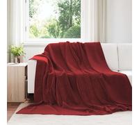 Vidaxl Jeté Rouge Bordeaux 220 X 240 Cm Toison