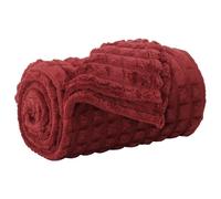 Vidaxl Jeté Rouge Bordeaux 270 X 240 Cm Toison