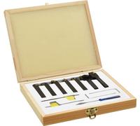 vidaXL Jeu de 12 burins de tournage avec plaquettes 8x8 mm 70 mm