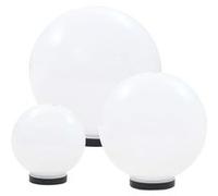 vidaXL Set de lampes de jardin LED 3 pcs. sphériques 20/30/40 cm PMMA