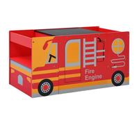 vidaXL Jeu de table et chaises d'enfants 3 pcs Camion de pompiers Bois 286190